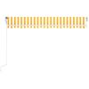vidaXL Automatische Markise mit LED Windsensor 400x300 cm Gelb/Wei&szlig;