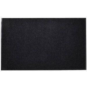 vidaXL T&uuml;rmatte Schwarz 90 x 60 cm PVC