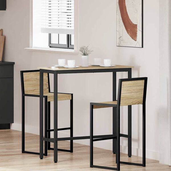 vidaXL Tisch Sonoma-Eiche 100 x 40 x 100,5 cm