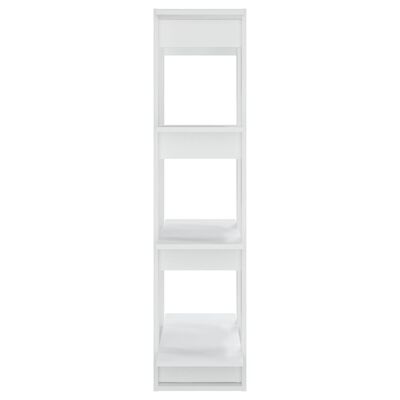 vidaXL Bücherregal/Raumteiler Weiß 80x30x123,5 cm
