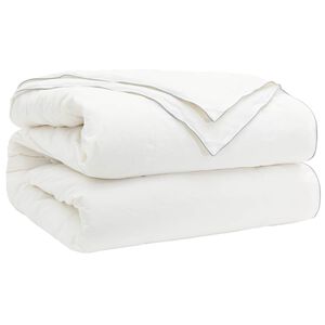 vidaXL Bettdecke TRIER 200x220cm 4 Jahreszeiten 140+220GSM Wei&szlig;