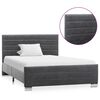 vidaXL Bettgestell Grau Wildlederimitat 120&times;200 cm