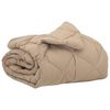 vidaXL Ganzjahresbettdecke Taupe 140 x 200 cm Mikrofaser