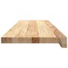 vidaXL Treppenstufen 16 Stk. Unbehandelt 90x30x2 cm Massivholz Eiche