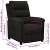vidaXL Relaxsessel Schwarz Stoff