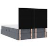 vidaXL Bett mit Stauraum und LED Dunkelgrau 140 x 200 cm Samt
