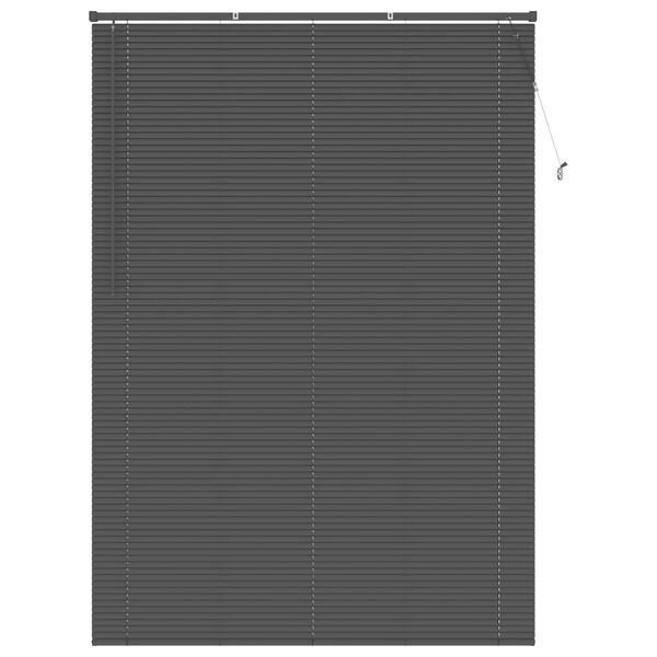 vidaXL Venetianer Jalousie Verstellbar Silber Grau 213 x 130 cm PVC
