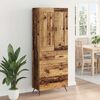 vidaXL Highboard Altholz 69,5 x 34 x 180 cm Holzwerkstoff