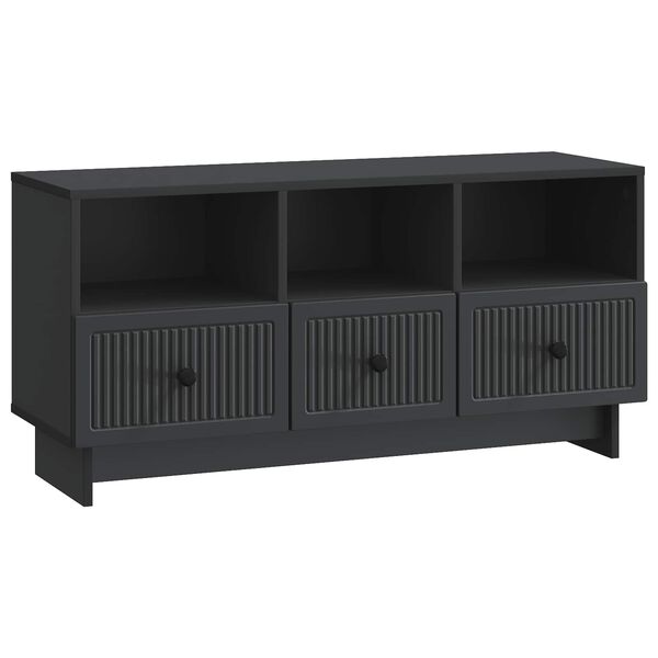 vidaXL TV-Schr&auml;nk Schwarz 102 x 34,5 x 50 cm Holzwerkstoff