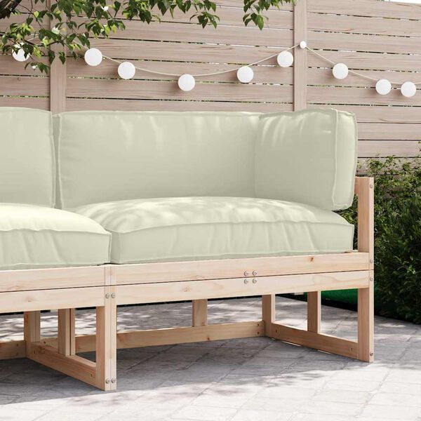 vidaXL Palettenkissenset 3 pcs Creme Oxford-Stoff