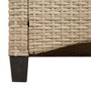 vidaXL Gartenbank mit Kissen Beige und Creme 105 x 60 x 112 cm