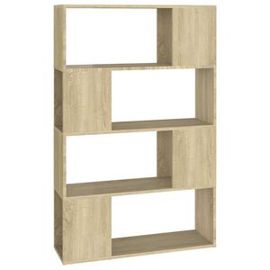 vidaXL B&uuml;cherregal Raumteiler Sonoma-Eiche 80x24x124,5cm Holzwerkstoff
