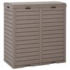 vidaXL Outdoor-M&uuml;lltonne Hellbraun 78x41x86 cm Polypropylen