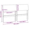 vidaXL Gepolstertes Kopfteil Hellgrau 160 cm Massives Kiefernholz