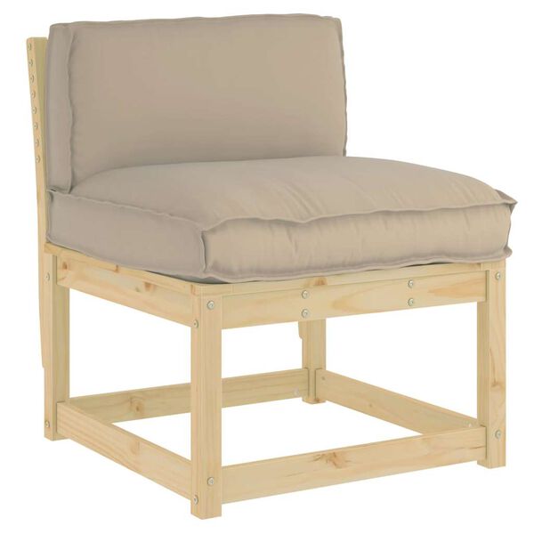 vidaXL Kissen Taupe 70 x 40 x 12 cm Oxford-Stoff