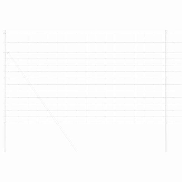 vidaXL Wildzaun Feuerverzinkt 1000 x 140 x 0.18 cm Eisen