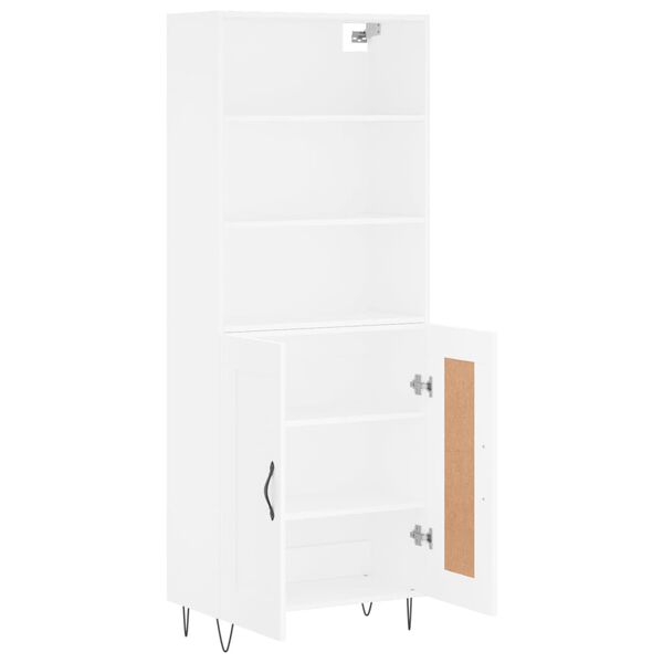 vidaXL Highboard Weiß 69,5x34x180 cm Holzwerkstoff