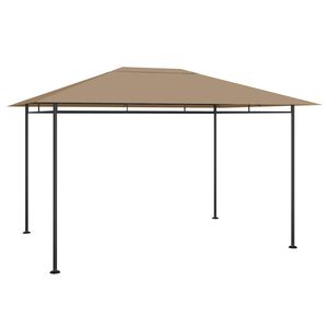 vidaXL Pavillon 384x281x270 cm Taupe 180 g/m²