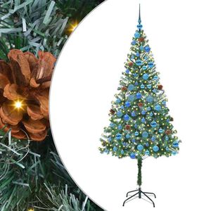 vidaXL K&uuml;nstlicher Weihnachtsbaum Gr&uuml;n 180 cm PVC und Stahl