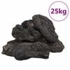 vidaXL Lavagranulat 25 kg Schwarz 10-30 cm