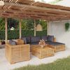 vidaXL 6-tlg. Garten-Lounge-Set mit Kissen Massivholz Teak