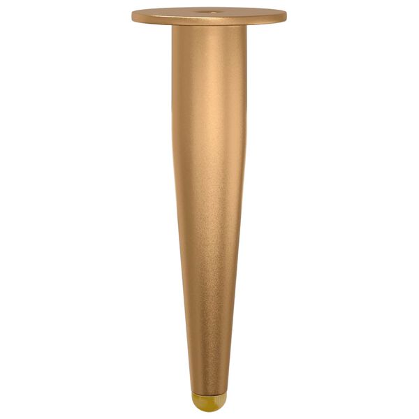 vidaXL Standf&uuml;&szlig;e 2 pcs Gold 98 x 40 mm Eisen