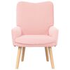 vidaXL Sessel Rosa 63 x 67 x 94 cm Schafstoff und Sperrholz