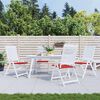 vidaXL Gartenstuhl-Kissen 4 Stk. Rot 50x50x4 cm Oxford-Gewebe