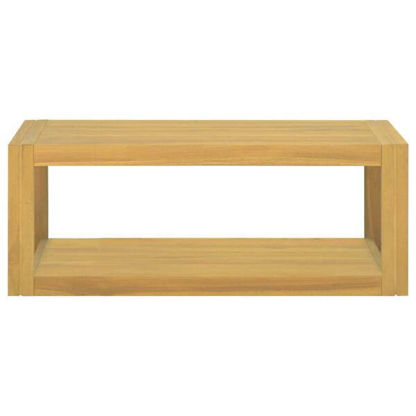 vidaXL Wand-Badregal 90x45x35 cm Massivholz Teak