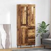 vidaXL Highboard mit Schubladen 2 pcs Altholz Holzwerkstoff