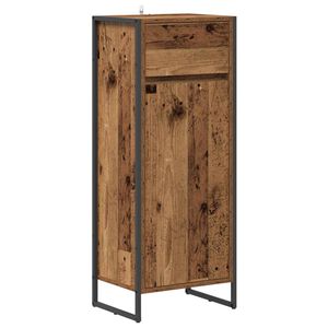 vidaXL Badezimmerschrank Altholz 40 x 30 x 100 cm Holzwerkstoff