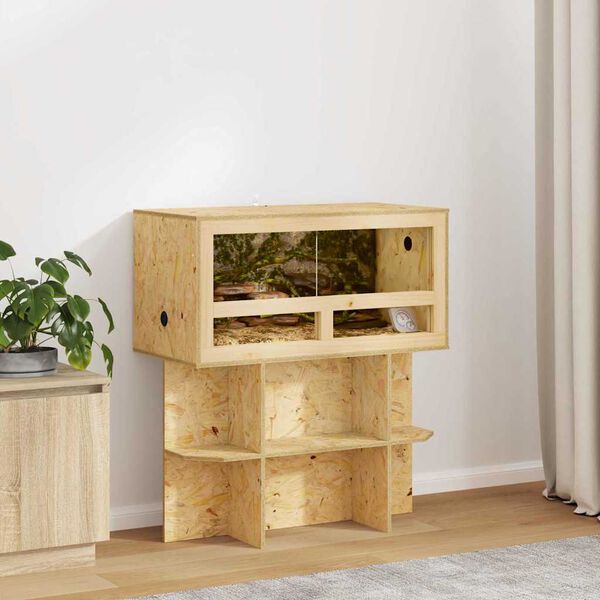 vidaXL Terrarium Braun 80 x 40 x 40 cm OSB