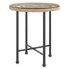 vidaXL Esstisch &Oslash;50 cm Hartglas und Stahl