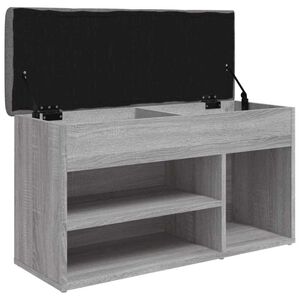 vidaXL Schuhbank Grau Sonoma 82x32x45,5 cm Holzwerkstoff