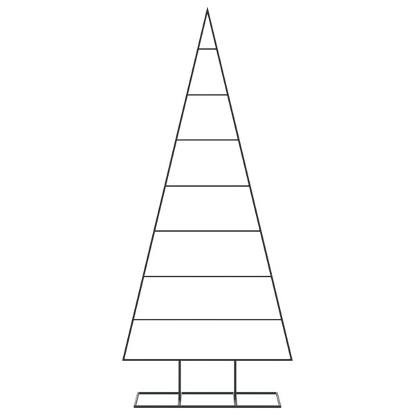 vidaXL Metall-Weihnachtsbaum f&uuml;r Dekorationen Schwarz 150 cm