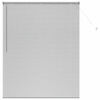 vidaXL Fensterjalousie mit Vorh&auml;ngen Silber Aluminium