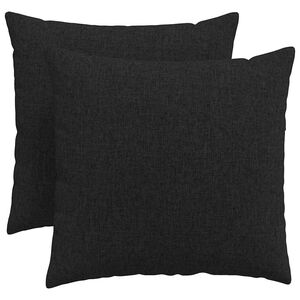 vidaXL Sofakissen 2 pcs Schwarz 50 x 50 cm Stoff