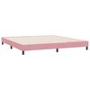 vidaXL Boxspringbett ohne Matratze Rosa 180x220 cm Samt