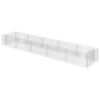 vidaXL Gabionen-Hochbeet Verzinkter Stahl 450&times;90&times;50 cm