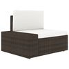 vidaXL 4-tlg. Garten-Lounge-Set Poly Rattan Braun