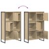 vidaXL B&uuml;cherregal Sonoma 68 x 30 x 108.5 cm Holzwerkstoff