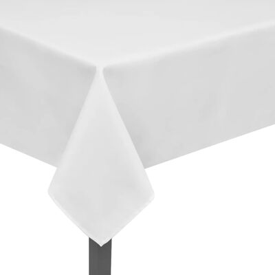 5 Tischdecken Weiß 100 x 100 cm