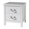 Vipack Nachttisch Lewis 2 Schubladen Holz Wei&szlig;