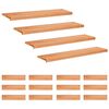 vidaXL Treppenstufen 16 stk. 120 x 30 x 2 cm Lack Massivholz Buche