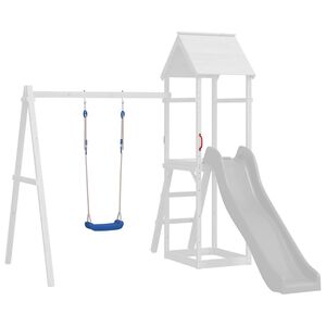 vidaXL Schaukelsitze mit Seilen 2 Stk. Blau 37x15 cm Polyethene