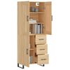 vidaXL Highboard Sonoma-Eiche 69,5x34x180 cm Holzwerkstoff