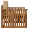 vidaXL Outdoor-Sofagarnitur Massives Akazienholz und Polyester Natur