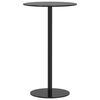 vidaXL Gartentisch Rund Schwarz &Oslash;60x105 cm Stahl