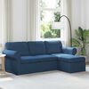 vidaXL Sofa Blau Gesamtabmessungen: 215 x 138 x 80 cm (B x T x H) Samt