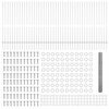 vidaXL Zaun mit Pfosten Silber 1,4 x 100 m Stahl